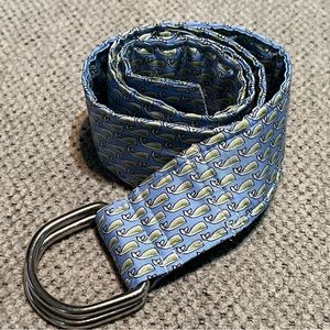Sero Silk Hand Made Whale Preppy Coastal Belt S‎